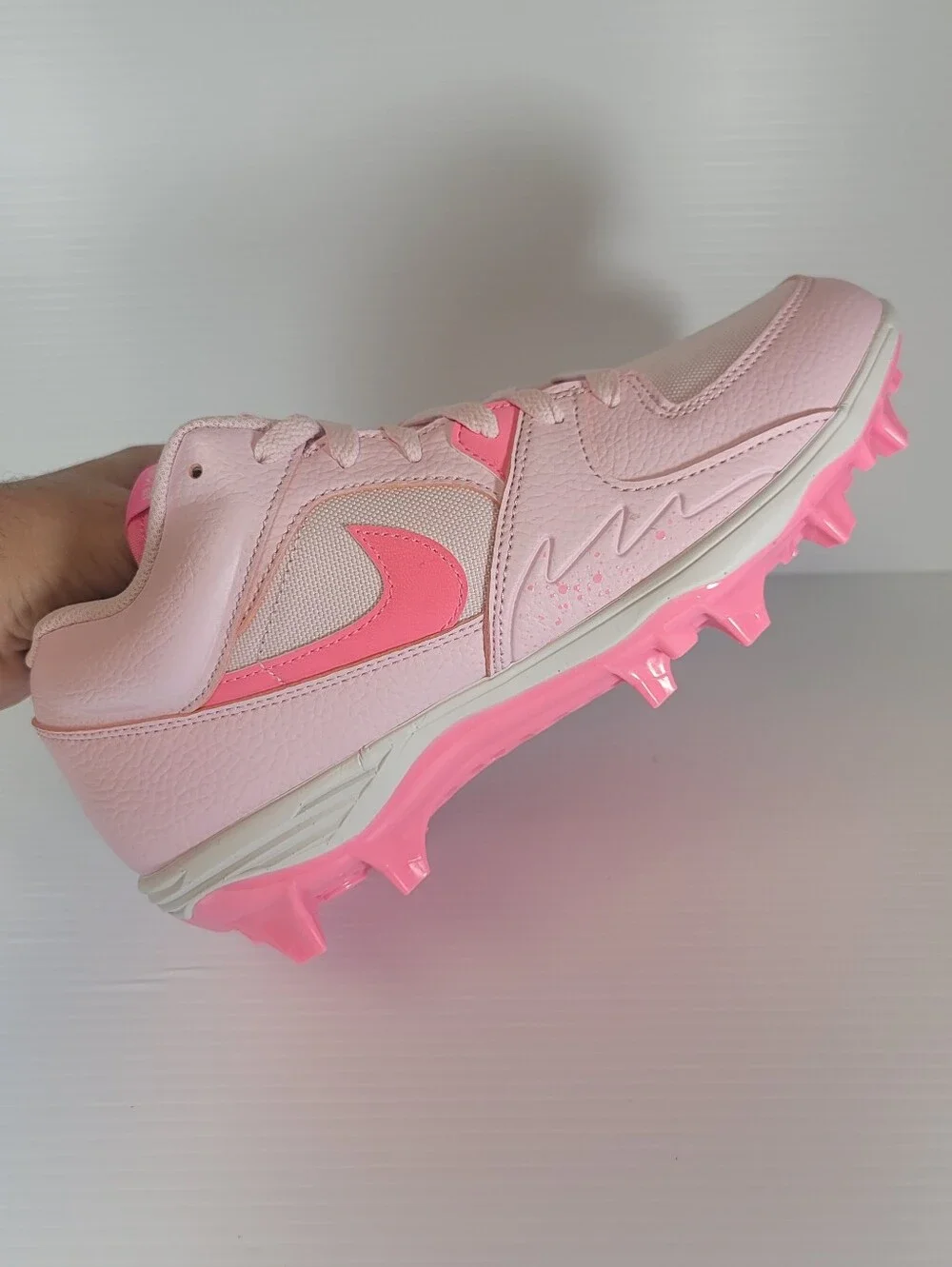 Mens Size 9.5 Air Jordan Jordan Stadium 90 Cleats Pink Foam Football New Nike